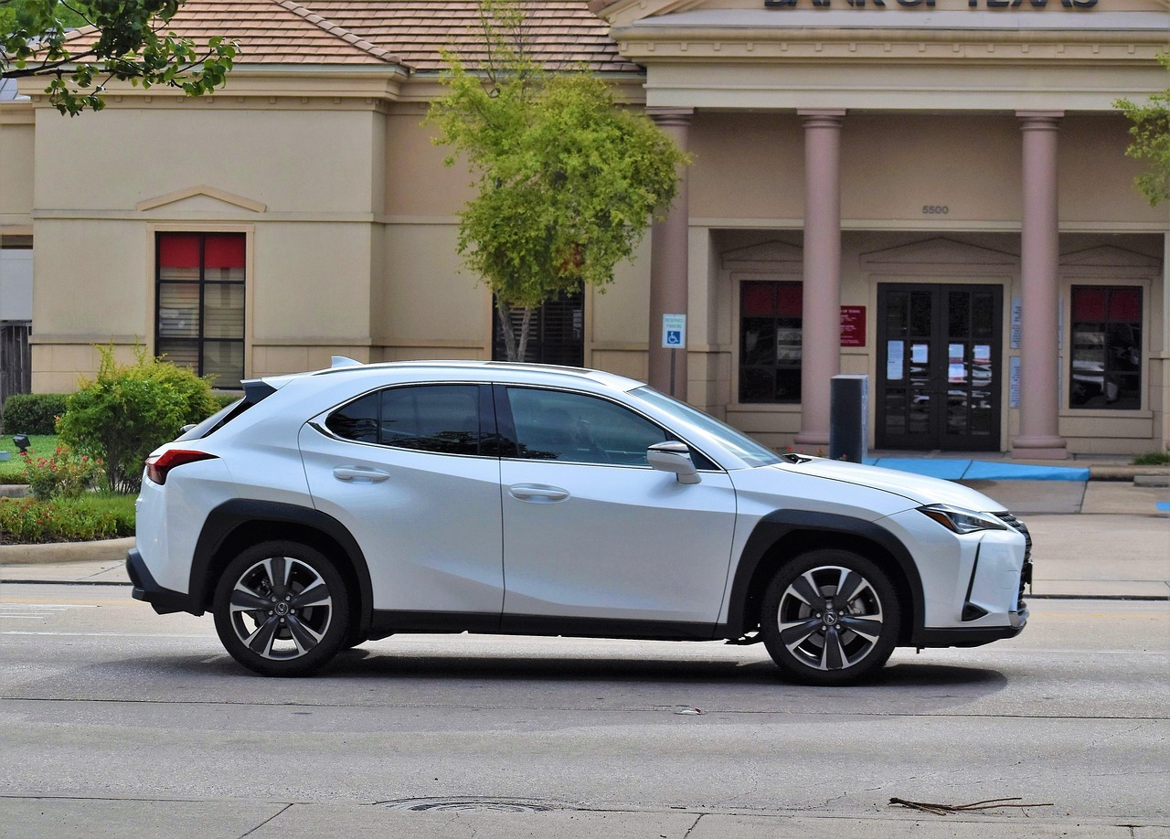 lexus car in parking lot in oakville ontario