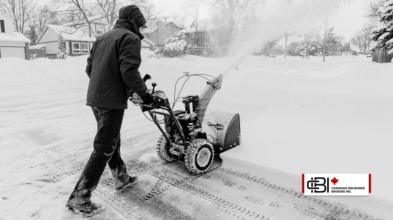 snow removal contractor is doing the job on oakville