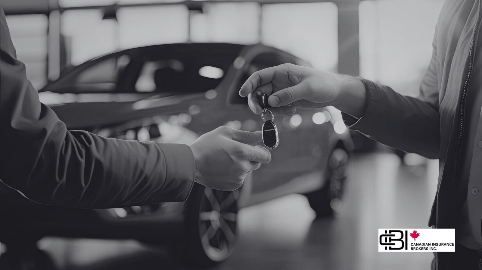 Rental car key handover highlighting insurance decisions in Ontario
