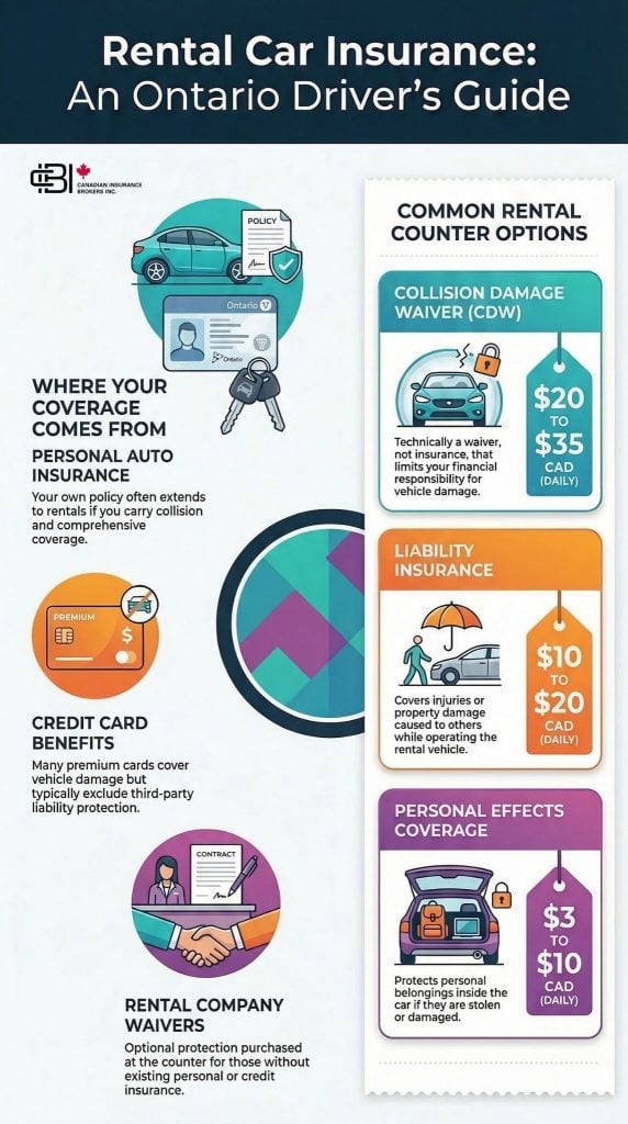 Rental car insurance: an aontario driver's guide