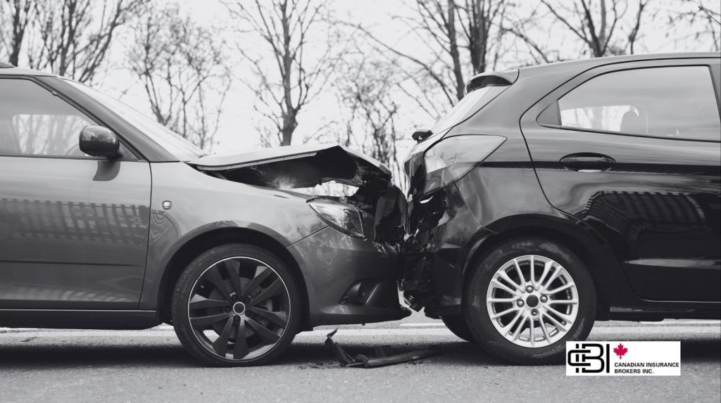 Rear-end car collision on a residential street illustrating the importance of Accident Forgiveness coverage in auto insurance