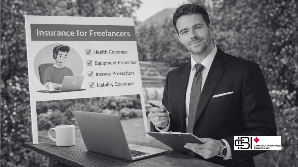 James inwood presenting freelancers insurance coverage options including health, equipment, income, and liability protection Caption: James explains how the right policy helps freelancers protect their income, equipment, and professional reputation.James inwood presenting freelancers insurance coverage options including health, equipment, income, and liability protection