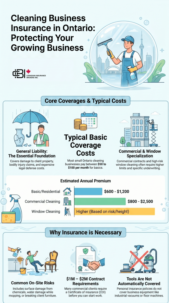 Cleaning business insurance in Ontario