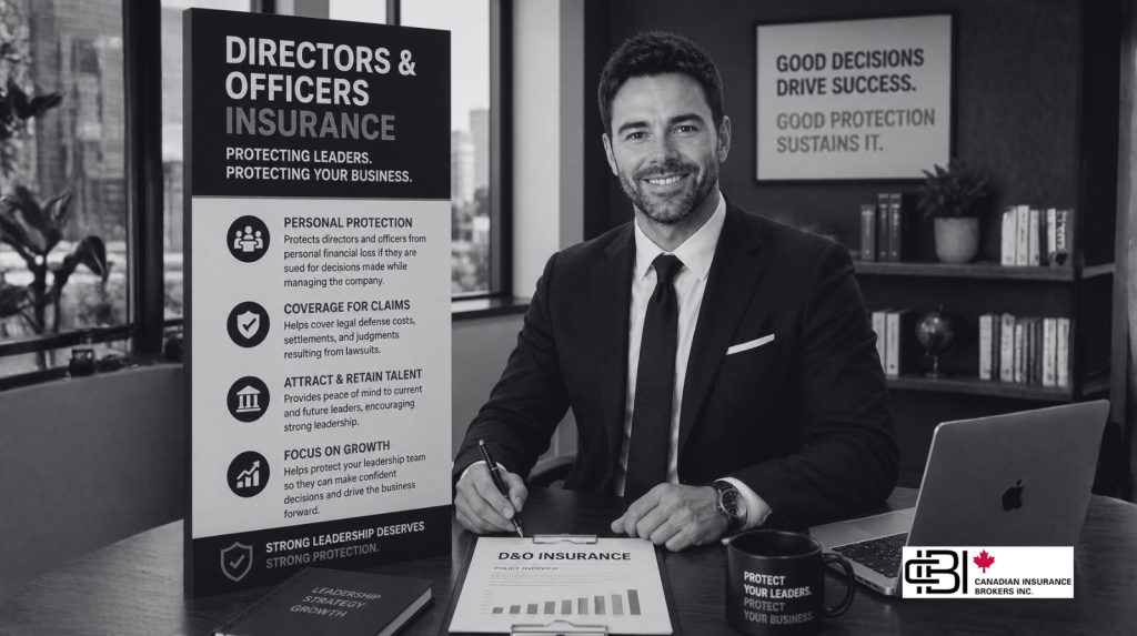 James inwood presenting Directors and Officers Insurance Ontario coverage for executives and board members.