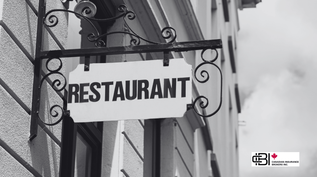 Restaurant sign displayed outside a commercial building, representing a food service business available for purchase or ownership.